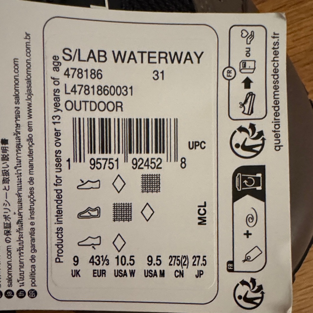 Salomon S/LAB WATERWAY BOOTS (Unisex) - Picture 6 of 8